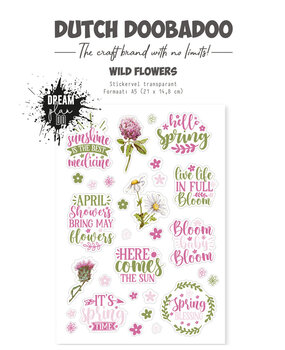 Dutch Doobadoo Dutch Sticker Art Dream Plan Do Wild Flower A5 Transparent (491.201.001)* Dutch Doobadoo Dutch Sticker Art Dream Plan Do Wild Flower A5 Transparent (491.201.001)*