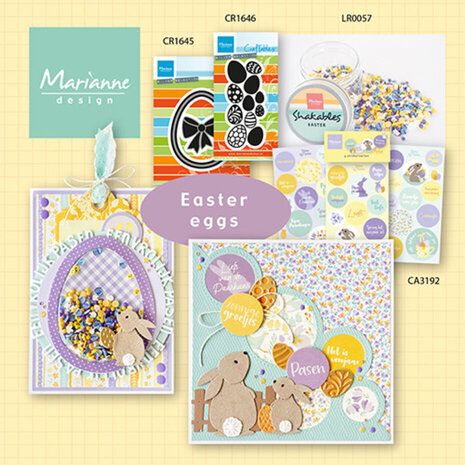 Marianne Design Craftables Punch Die XL Eggs (CR1646) Marianne Design Craftables Punch Die XL Eggs (CR1646)