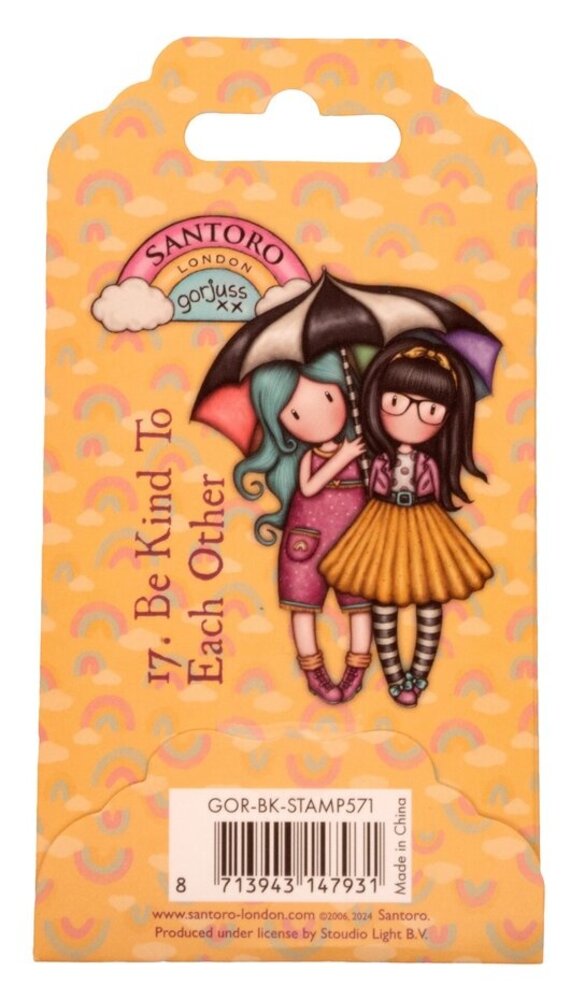 Gorjuss Be Kind To Each Other Mini Rubber Stamps (GOR-BK-STAMP571) Gorjuss Be Kind To Each Other Mini Rubber Stamps (GOR-BK-STAMP571)