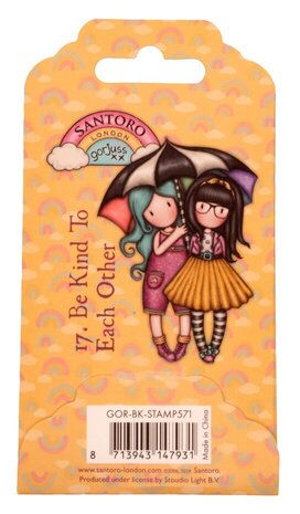 Gorjuss Be Kind To Each Other Mini Rubber Stamps (GOR-BK-STAMP571) Gorjuss Be Kind To Each Other Mini Rubber Stamps (GOR-BK-STAMP571)