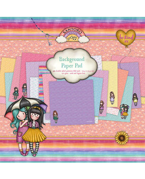 Gorjuss Be Kind 8x8 Inch Background Paper Pad (GOR-BK-PP123)