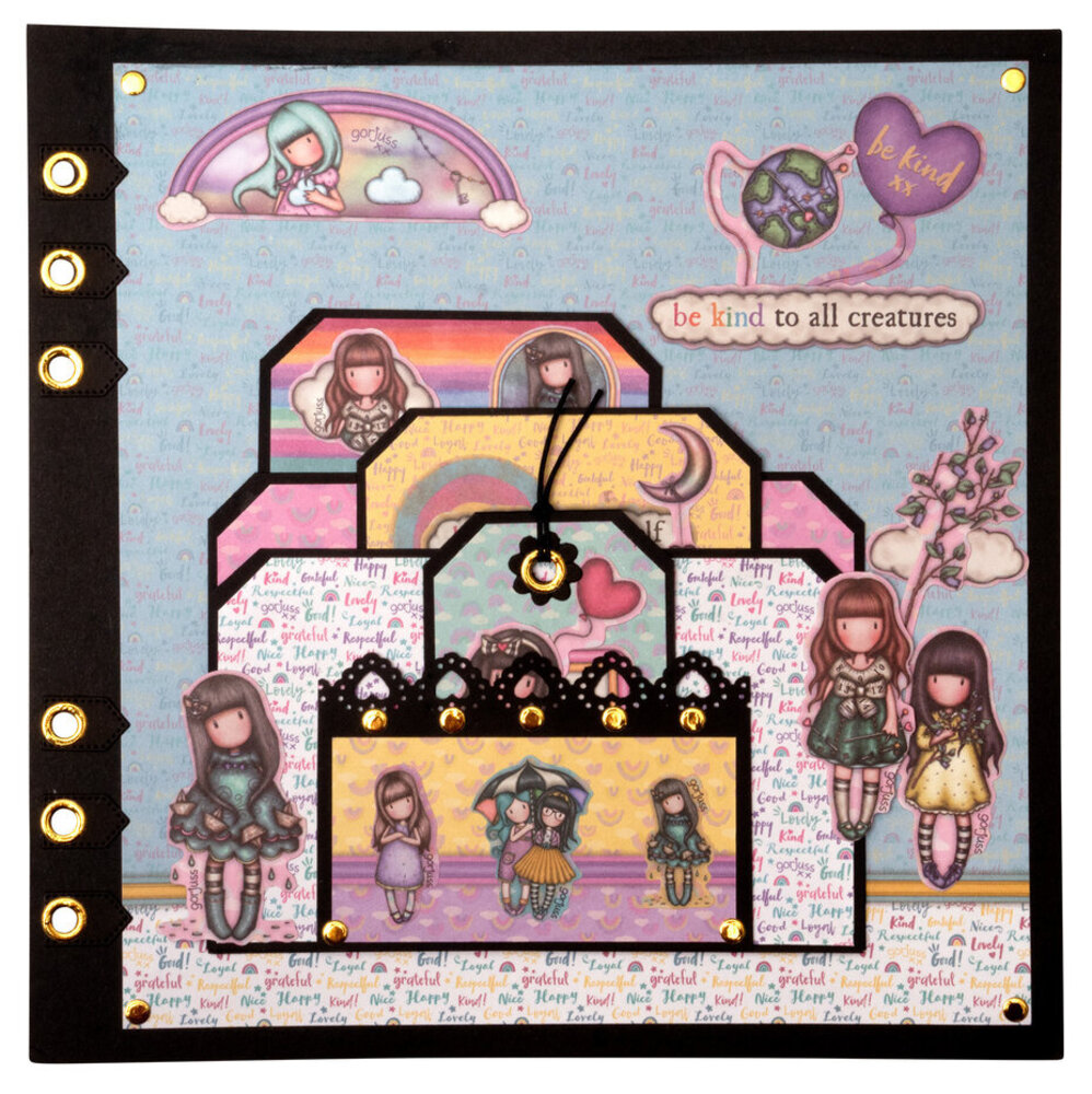 Gorjuss Be Kind 8x8 Inch Background Paper Pad (GOR-BK-PP123) Gorjuss Be Kind 8x8 Inch Background Paper Pad (GOR-BK-PP123)