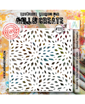 AALL and Create Masking Stencil 6x6 Inch Jewelled Prismatics (AALL-PC-222)* AALL and Create Masking Stencil 6x6 Inch Jewelled Prismatics (AALL-PC-222)*