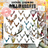 AALL and Create Masking Stencil 6x6 Inch March Of The Stags (AALL-PC-227)*