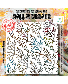 AALL and Create Masking Stencil 6x6 Inch Swirly Contrary (AALL-PC-228)* AALL and Create Masking Stencil 6x6 Inch Swirly Contrary (AALL-PC-228)*