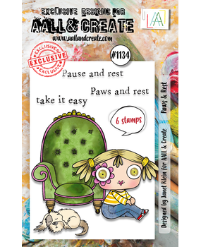 AALL and Create Clear Stamp Set A7 Paws & Rest (AALL-TP-1134) AALL and Create Clear Stamp Set A7 Paws & Rest (AALL-TP-1134)