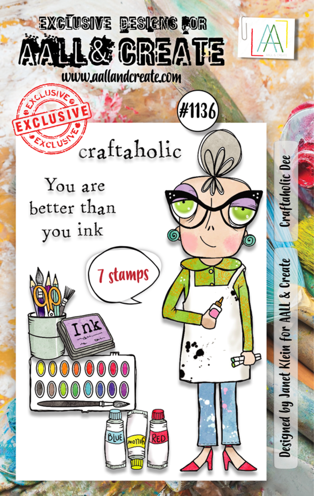 AALL and Create Clear Stamp Set A7 Craftaholic Dee (AALL-TP-1136) AALL and Create Clear Stamp Set A7 Craftaholic Dee (AALL-TP-1136)