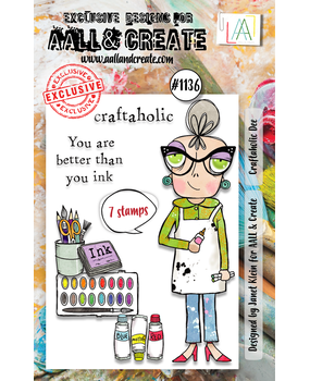 AALL and Create Clear Stamp Set A7 Craftaholic Dee (AALL-TP-1136) AALL and Create Clear Stamp Set A7 Craftaholic Dee (AALL-TP-1136)