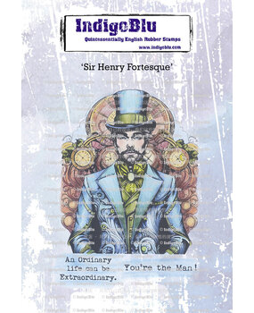 IndigoBlu Sir Henry Fortescue A6 Rubber Stamps (IND1236) IndigoBlu Sir Henry Fortescue A6 Rubber Stamps (IND1236)