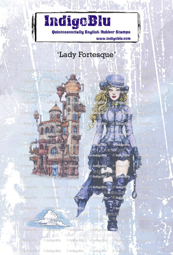 IndigoBlu Lady Fortescue A6 Rubber Stamps (IND1237)