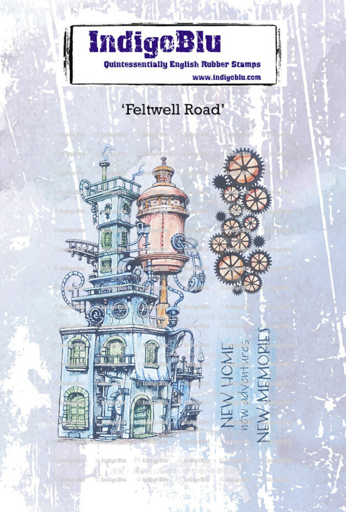 IndigoBlu Feltwell Road A6 Rubber Stamps (IND1238)