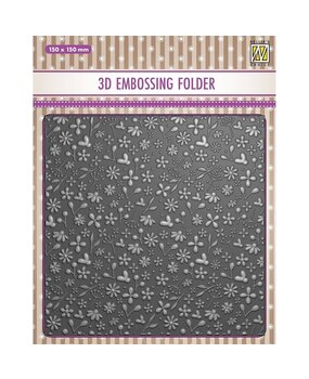 Nellie Snellen 3D Embossing Folder Spring Flowers (EF3D083)