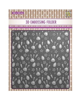 Nellie Snellen 3D Embossing Folder Bunny's Carrots (EF3D085) Nellie Snellen 3D Embossing Folder Bunny's Carrots (EF3D085)