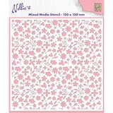 Nellie Snellen Spring Flowers Masking Stencil (MMS4K-060)