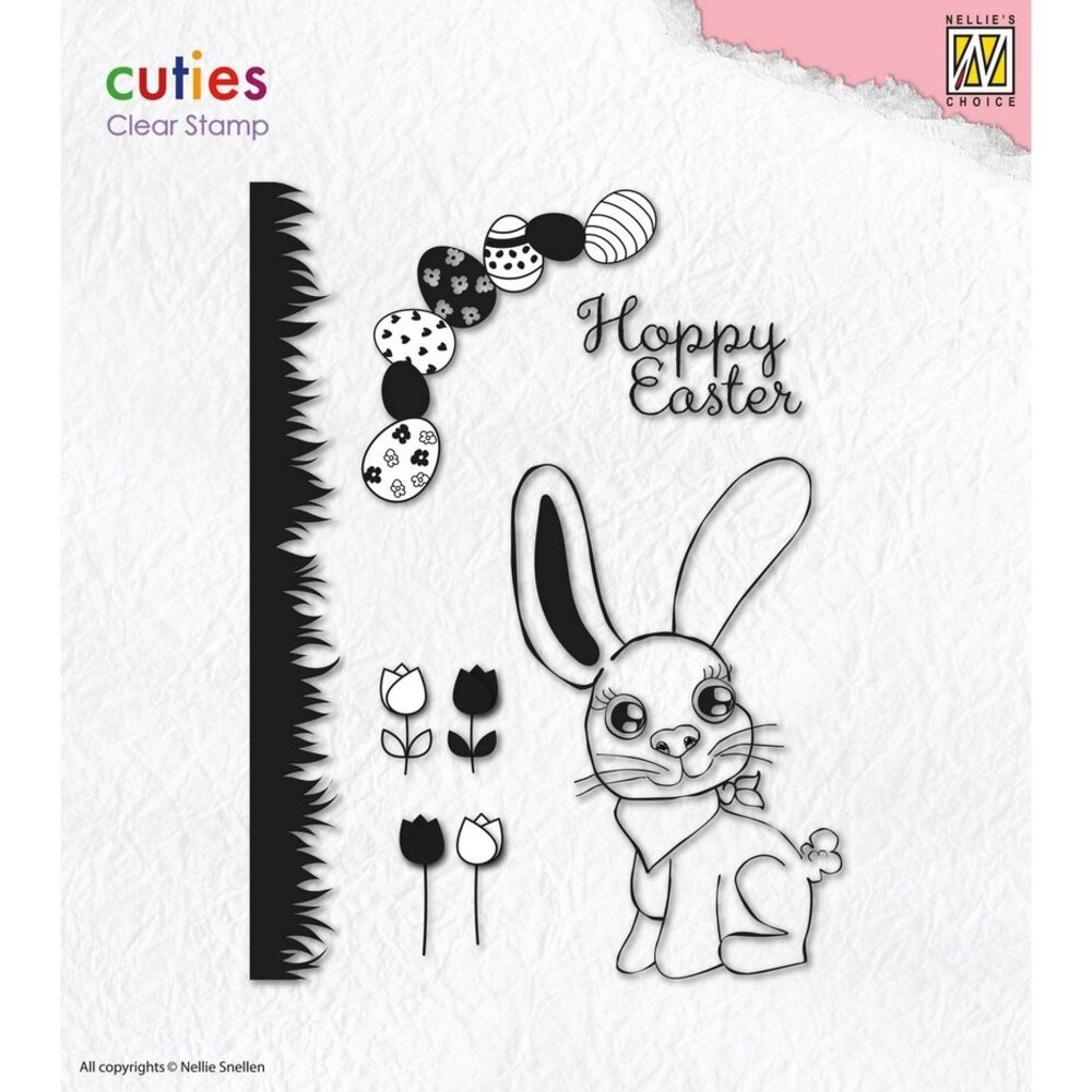Nellie Snellen Clear Stamp Hoppy Easter (NSCS006) Nellie Snellen Clear Stamp Hoppy Easter (NSCS006)