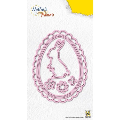 Nellie Snellen Multi Frame Dies Easter Bunny Egg (MFD159) Nellie Snellen Multi Frame Dies Easter Bunny Egg (MFD159)