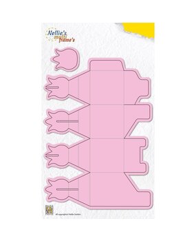 Nellie Snellen Multi Frame Dies Wrapping Box Tulip (MFD161)* Nellie Snellen Multi Frame Dies Wrapping Box Tulip (MFD161)*