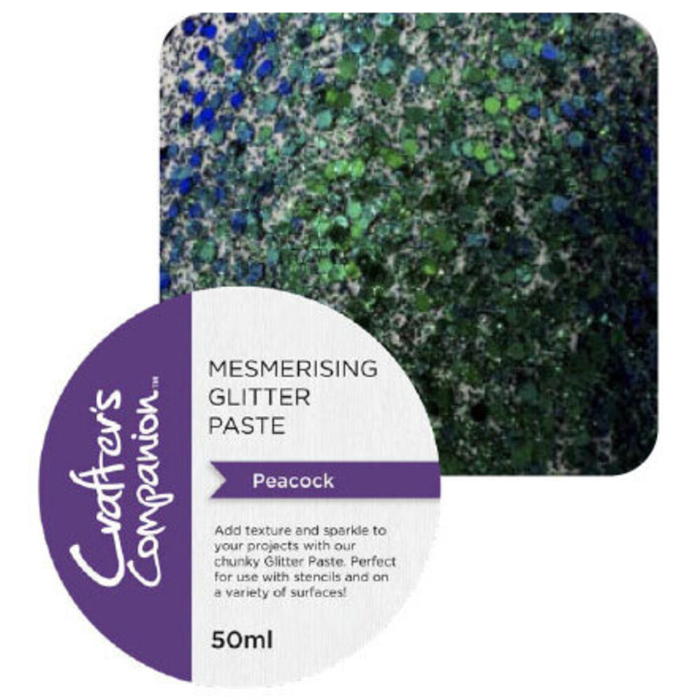 Crafter's Companion Mesmerising Glitter Paste Peacock (CC-MME-CHGLP-PEAC)