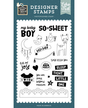 Echo Park Special Delivery Baby Boy Full Of Joy Clear Stamps (SDB353047)