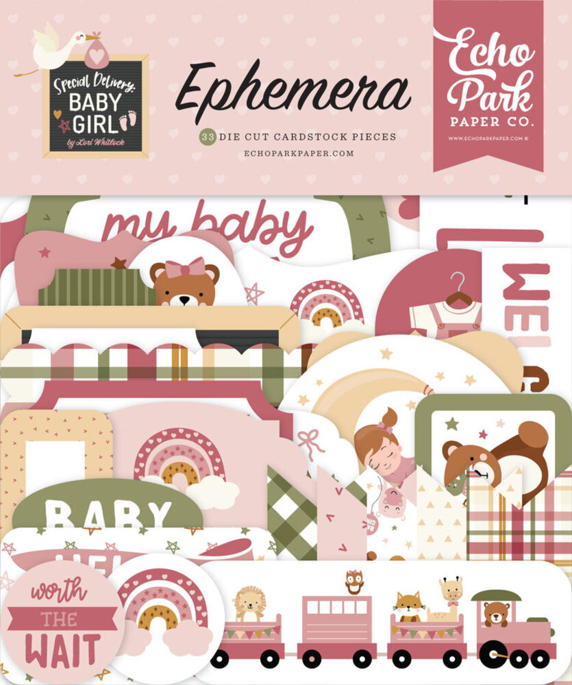 Echo Park Special Delivery Baby Girl 12x12 Inch Mega Bundle (SDG354050)