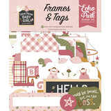 Echo Park Special Delivery Baby Girl Ephemera Frames & Tags (SDG354025)*