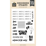 Echo Park Special Delivery Baby Baby Stats Clear Stamps (SDY355044)