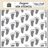 Echo Park Special Delivery Baby Fresh Footprints Stencil (SDY355035)