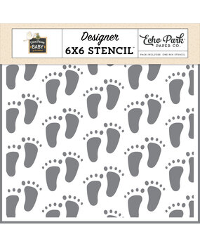 Echo Park Special Delivery Baby Fresh Footprints Stencil (SDY355035)