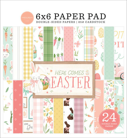 Carta Bella Here Comes Easter 6x6 Inch Paper Pad (CBHCE351023)