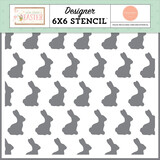Carta Bella Here Comes Easter Bunny Love Stencil (CBHCE351035)