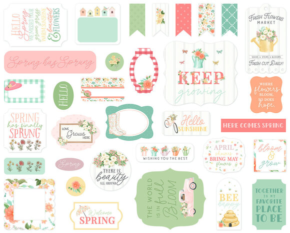 Carta Bella Here Comes Spring Ephemera (CBHCS352024) Carta Bella Here Comes Spring Ephemera (CBHCS352024)