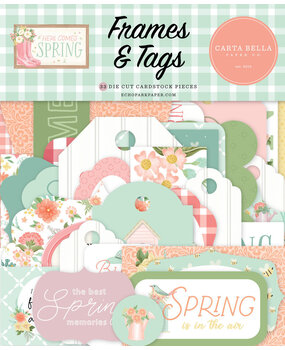 Carta Bella Here Comes Spring Ephemera Frames & Tags (CBHCS352025) Carta Bella Here Comes Spring Ephemera Frames & Tags (CBHCS352025)