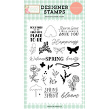 Carta Bella Here Comes Spring Rain Or Shine Clear Stamps (CBHCS352043)