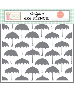 Carta Bella Here Comes Spring Pick Your Umbrella Stencil (CBHCS352033)