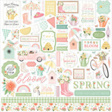 Carta Bella Here Comes Spring 12x12 Inch Element Sticker (CBHCS352014)