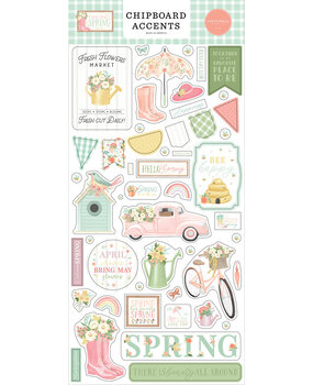 Carta Bella Here Comes Spring 6x13 Inch Chipboard Accents (CBHCS352021) Carta Bella Here Comes Spring 6x13 Inch Chipboard Accents (CBHCS352021)