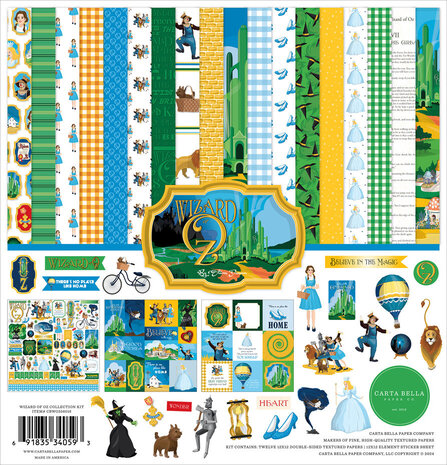 Carta Bella Wizard Of Oz 12x12 Inch Collection Kit (CBWO356016) Carta Bella Wizard Of Oz 12x12 Inch Collection Kit (CBWO356016)