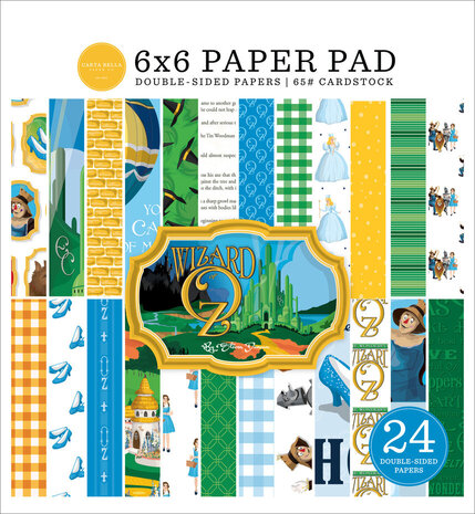 Carta Bella Wizard Of Oz 6x6 Inch Paper Pad (CBWO356023) Carta Bella Wizard Of Oz 6x6 Inch Paper Pad (CBWO356023)