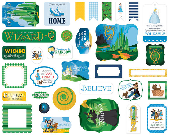 Carta Bella Wizard Of Oz Ephemera (CBWO356024)