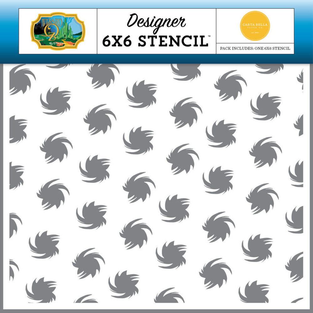 Carta Bella Wizard Of Oz Twister Stencil (CBWO356034) Carta Bella Wizard Of Oz Twister Stencil (CBWO356034)