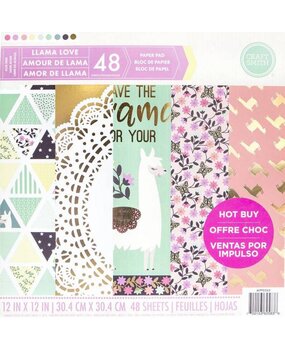Craft Smith Llama Love 12x12 Inch Paper Pad (MPP0265)