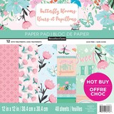 Craft Smith Butterfly Blooms 12x12 Inch Paper Pad (MPP0349)