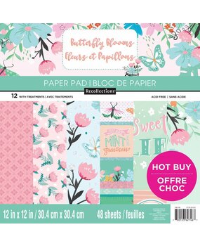 Craft Smith Butterfly Blooms 12x12 Inch Paper Pad (MPP0349)
