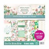 Craft Smith Spring Posies 12x12 Inch Paper Pad (MPP0425)