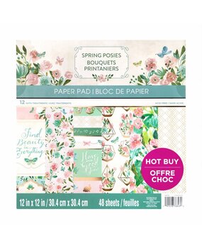 Craft Smith Spring Posies 12x12 Inch Paper Pad (MPP0425) Craft Smith Spring Posies 12x12 Inch Paper Pad (MPP0425)