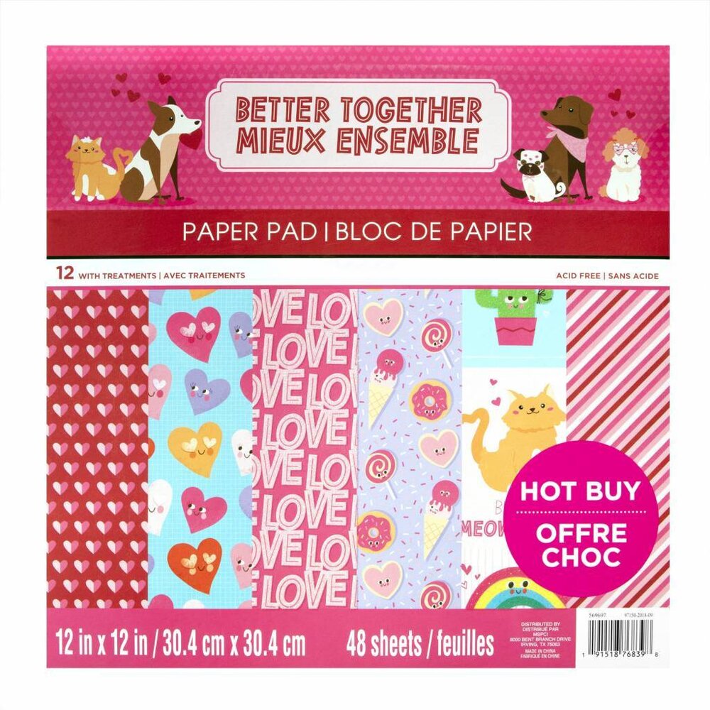 Craft Smith Better Together 12x12 Inch Paper Pad (MPP0420)