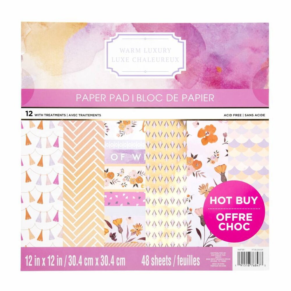 Craft Smith Warm Luxury 12x12 Inch Paper Pad (MPP0424)