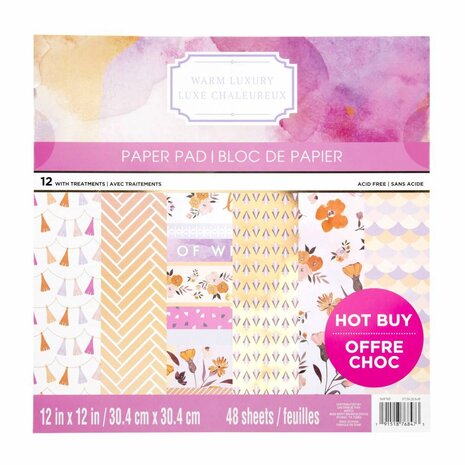 Craft Smith Warm Luxury 12x12 Inch Paper Pad (MPP0424)