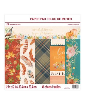 Craft Smith Hearth & Harvest 12x12 Inch Paper Pad (MSE4309)
