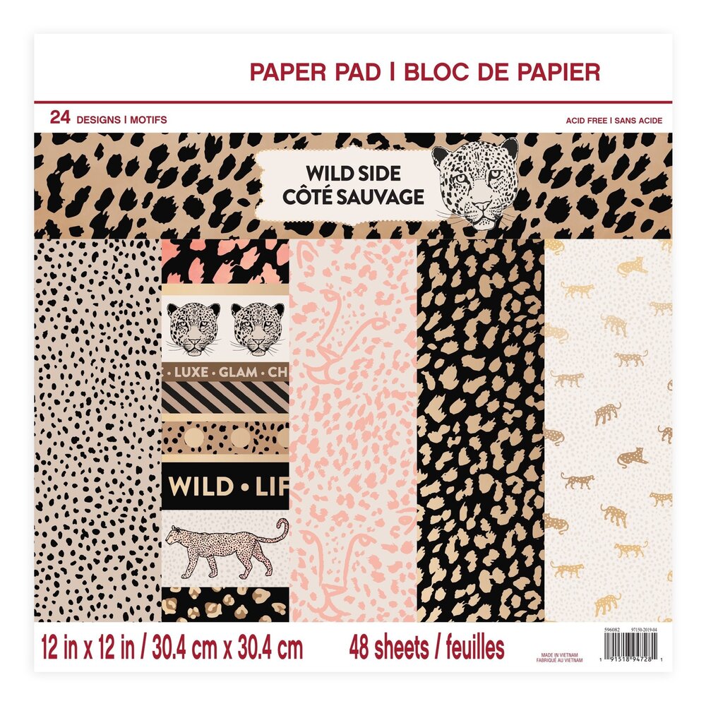 Craft Smith Wild Side 12x12 Inch Paper Pad (MSE4314) Craft Smith Wild Side 12x12 Inch Paper Pad (MSE4314)